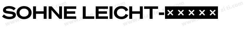SOHNE LEICHT字体转换